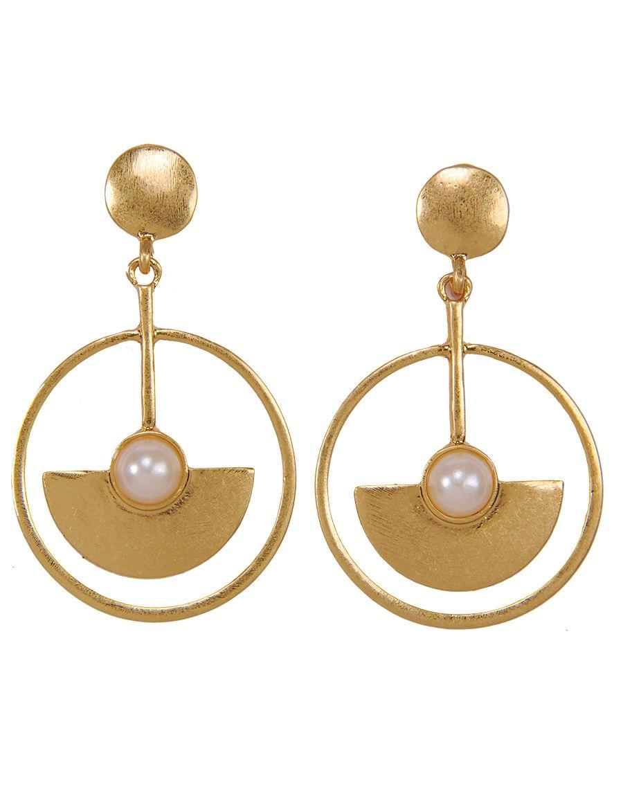 Circle Drop Earrings image