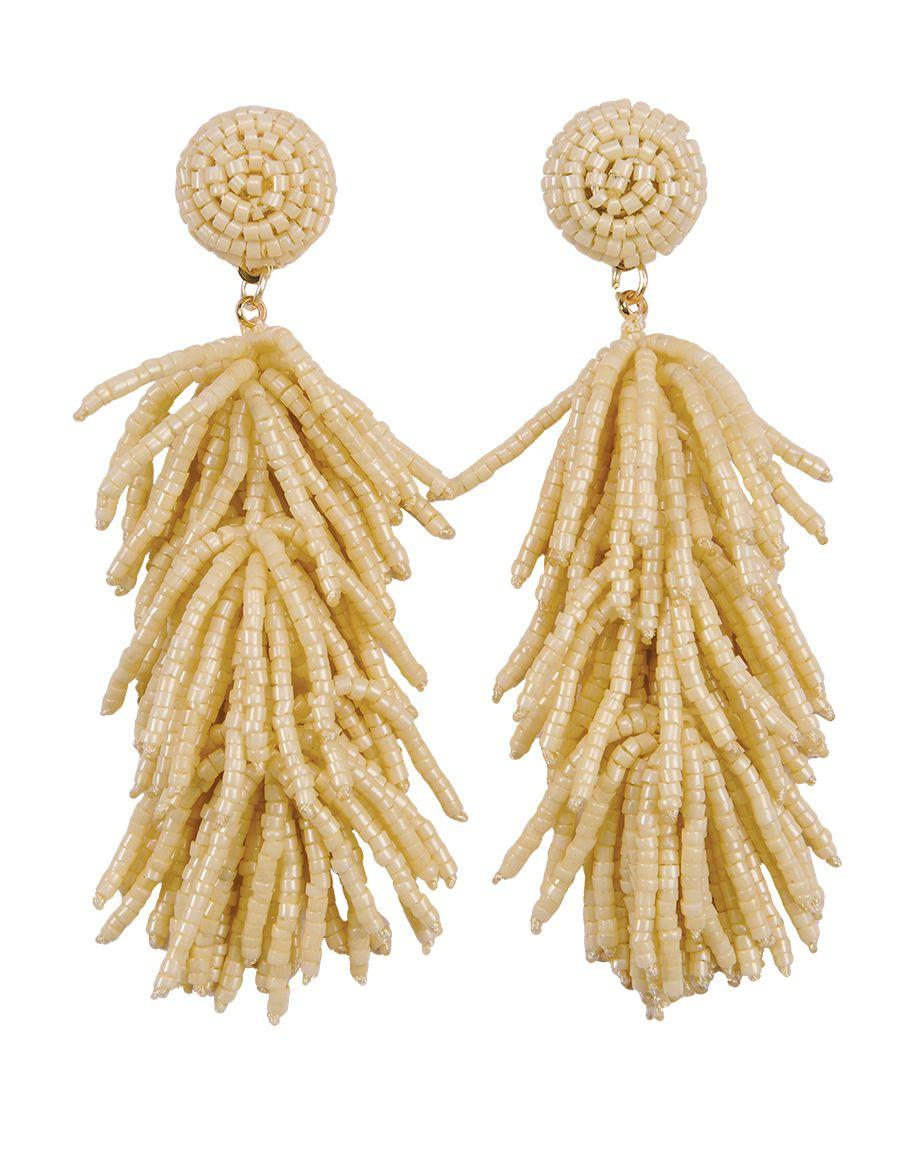 Beaded Fringe Earrings image