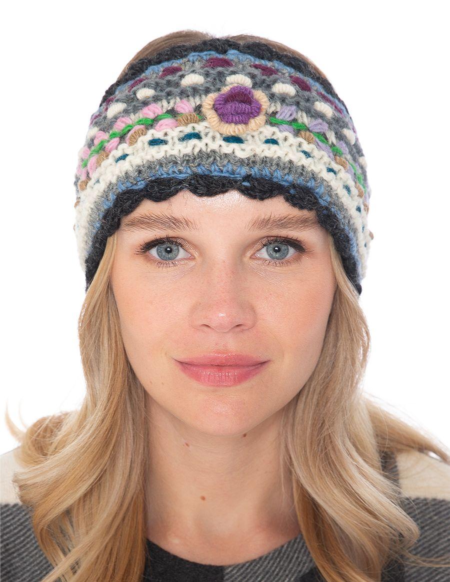 Floral Knitted Woolen Headband image