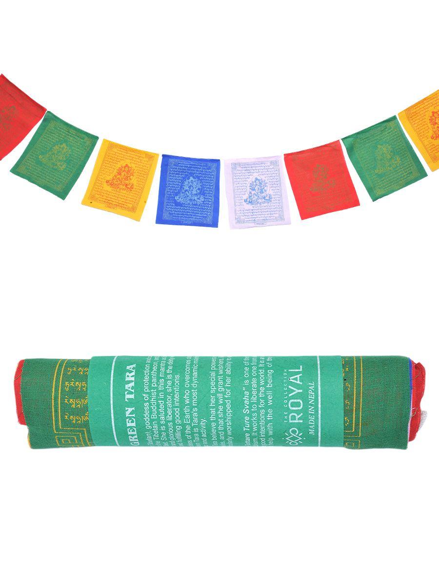 Green Tara Prayer Flag Roll image