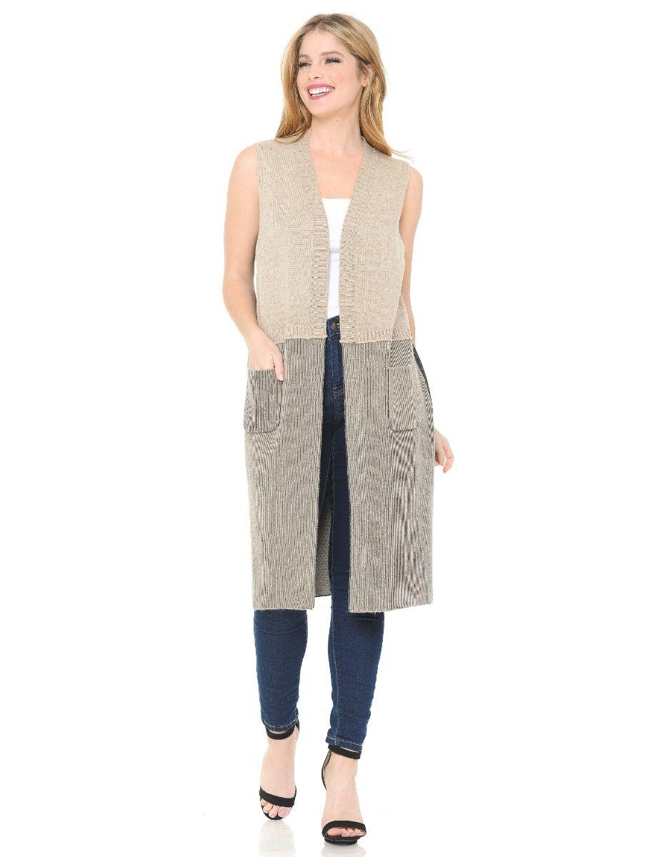Knit Color Block Vest