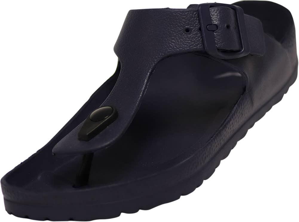 Norty Womens Flip Flop Clog Navy C1201W Prepack image