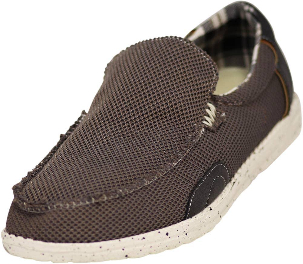 Norty Mens 8-13 Brown Slip-On Boat Shoes Prepack 15668 image