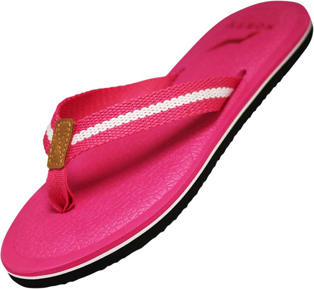 Norty WOMENS 5-10 SANDAL FLIP FLOP PINK Prepack image