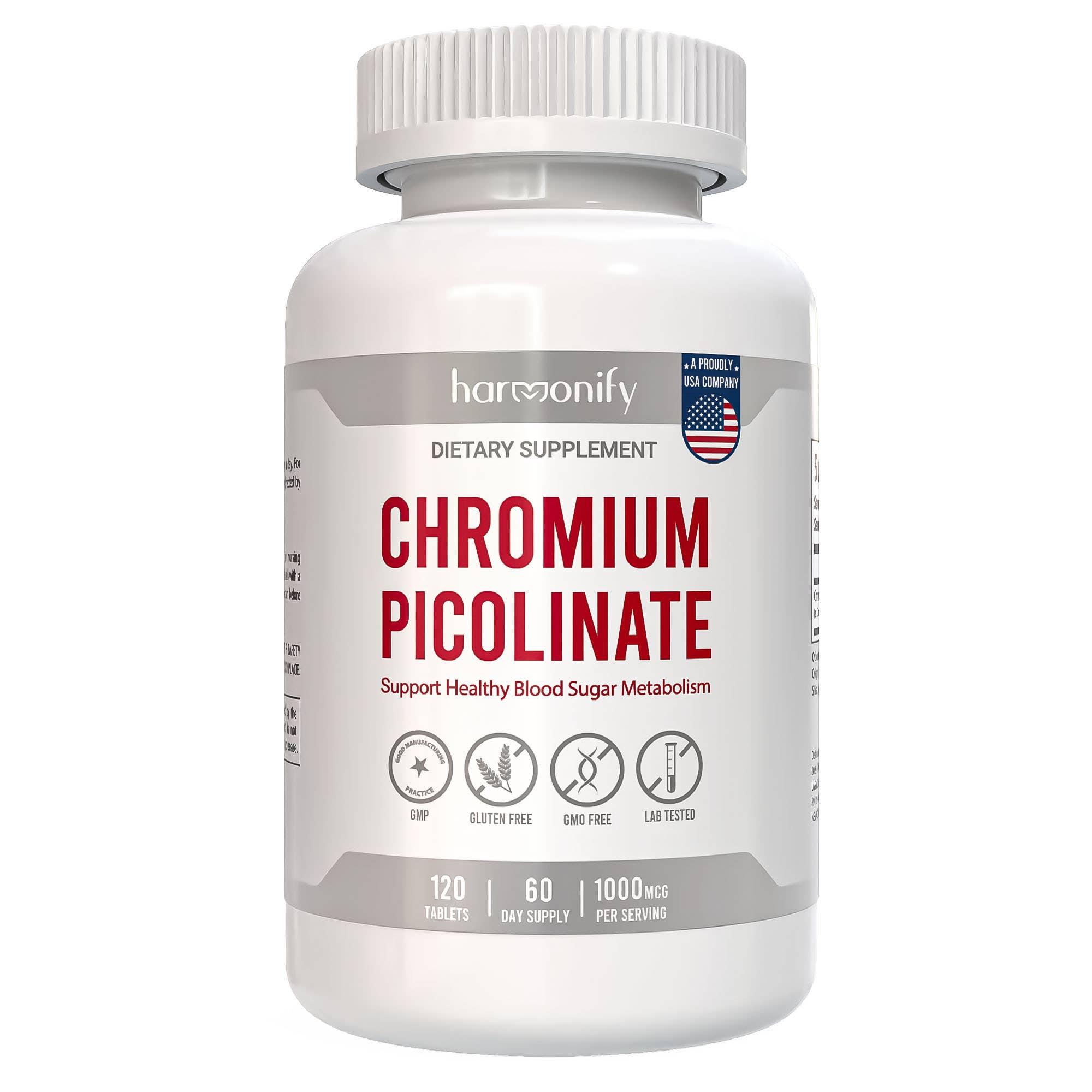 HARMONIFY Chromium Picolinate 1000 mcg (120 Tablets)