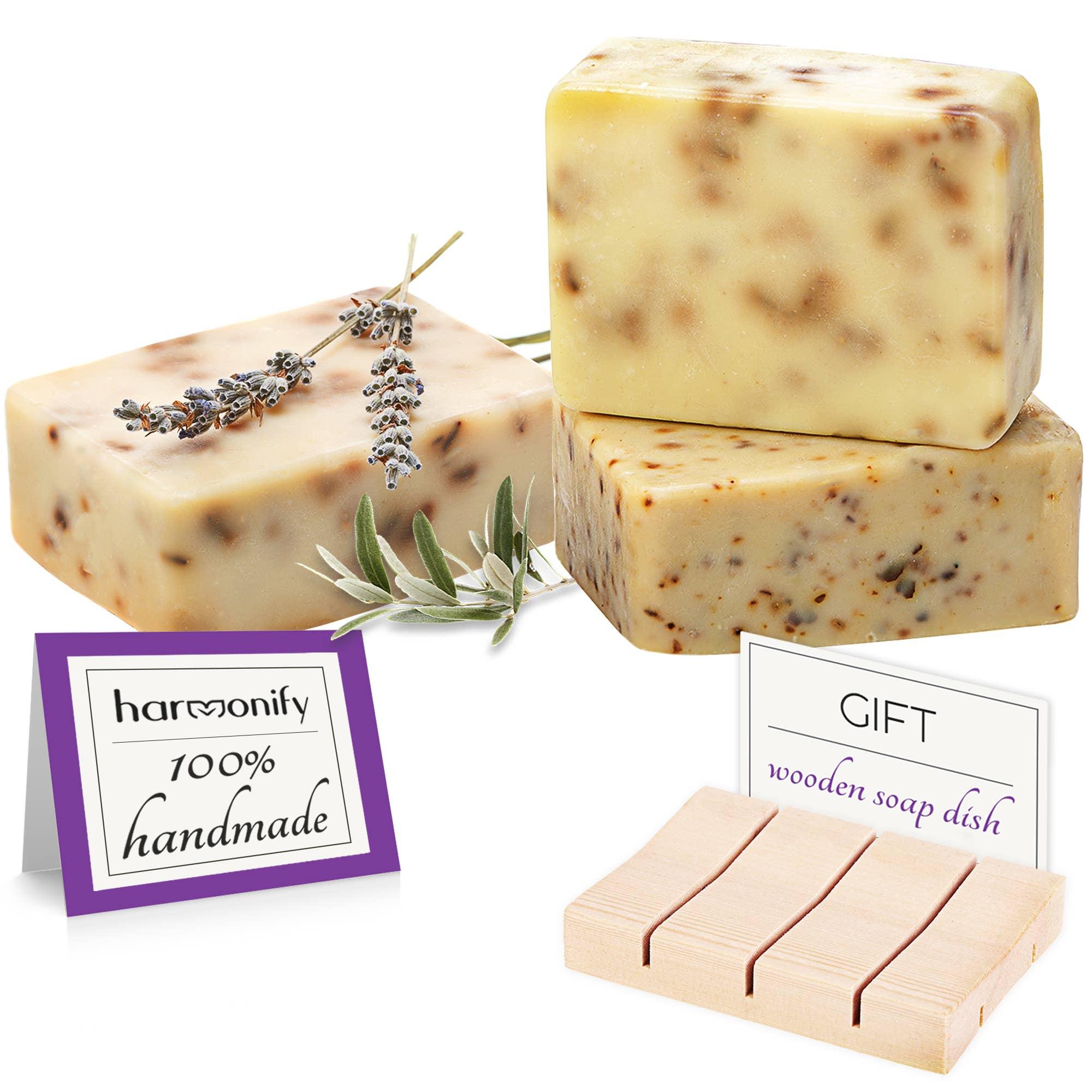 Harmonify Soap Gift Set – 3 Bars (Olive Oil, Rose, Lavender) image