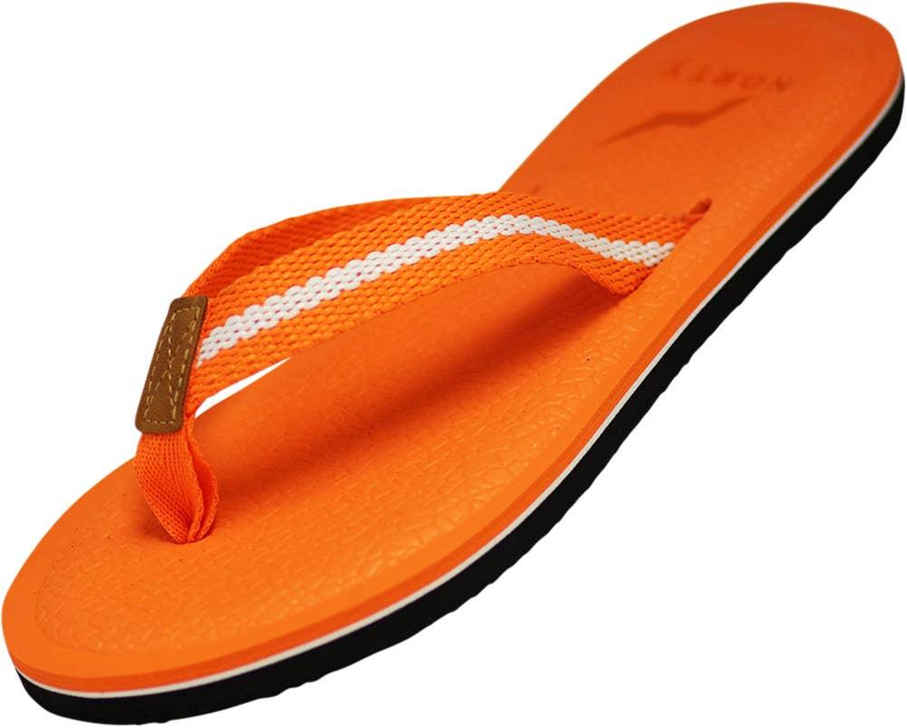 Norty WOMENS 5-10 SANDAL FLIP FLOP ORANGE Prepack image