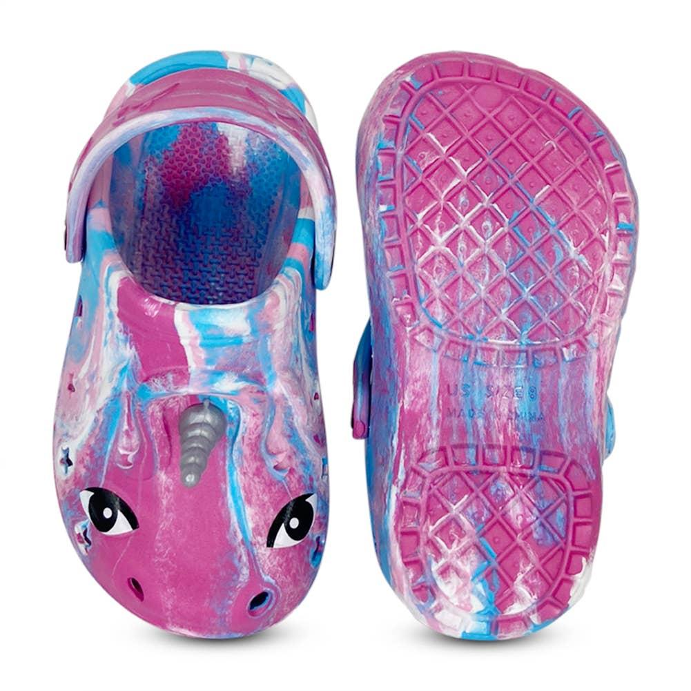 NORTY Tod Girls 6-11 Tie Dye Fuchsia Clog C1248 Prepack image