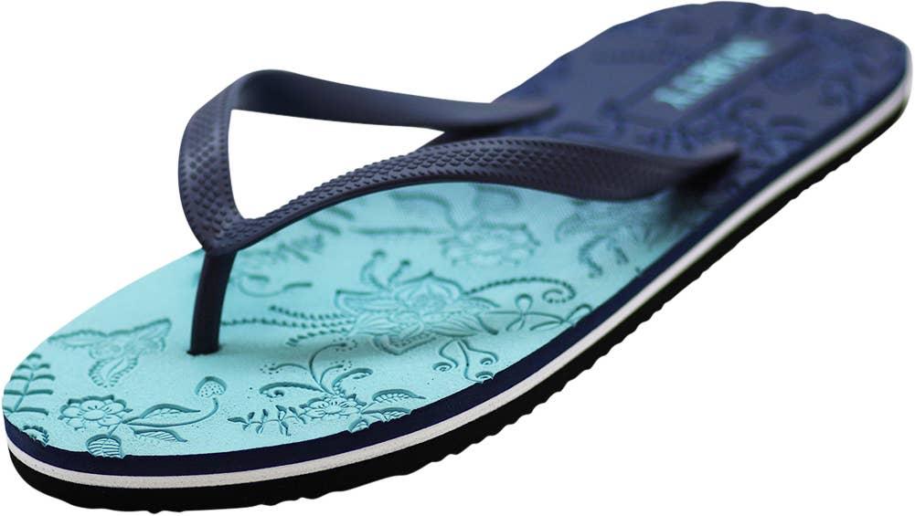 Norty WOMENS 6-11 SANDAL FLIP FLOP BLUE Prepack 12103 image