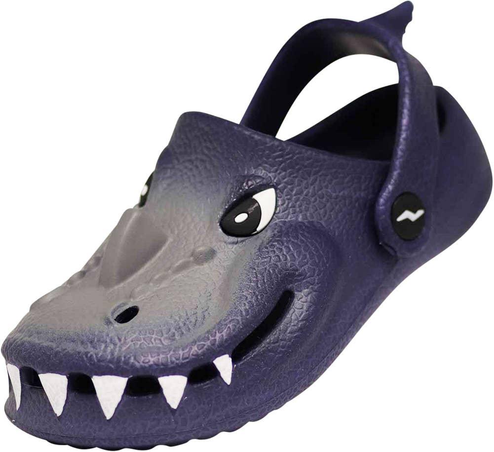 NORTY Tod Boys 6-11 Navy Alligator Clog C1213 Prepack image
