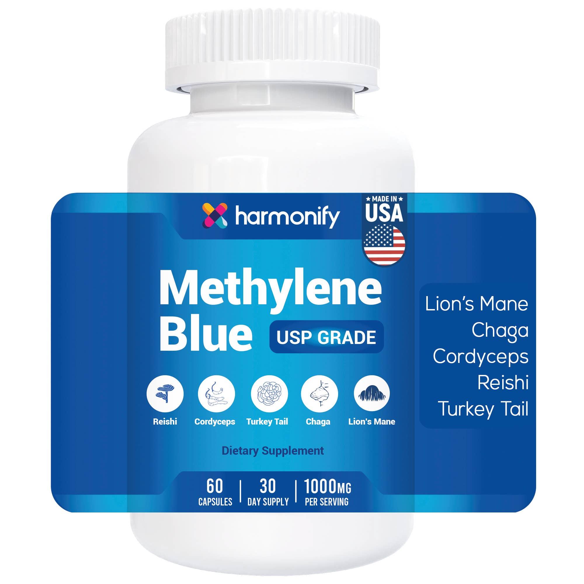 Methylene Blue Capsules with Lion’s Mane, Chaga, Cordyceps image