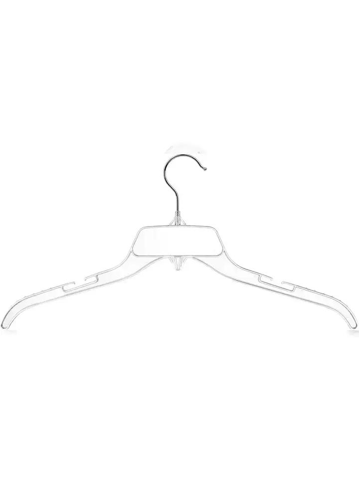 Big Boys and Girls Clear Plastic Shirt Hanger