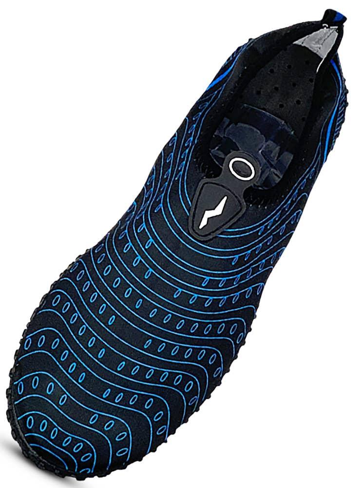 Norty Men's Water Shoe Black Blue, H1007 image