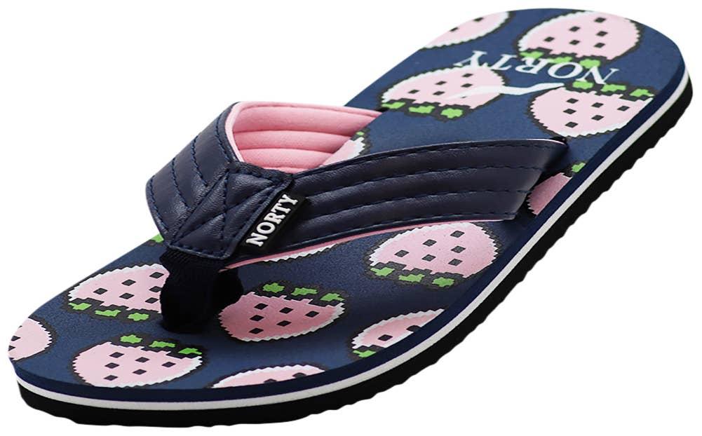 Norty GIRLS 11-4 SANDAL NAVY PINK Prepack image
