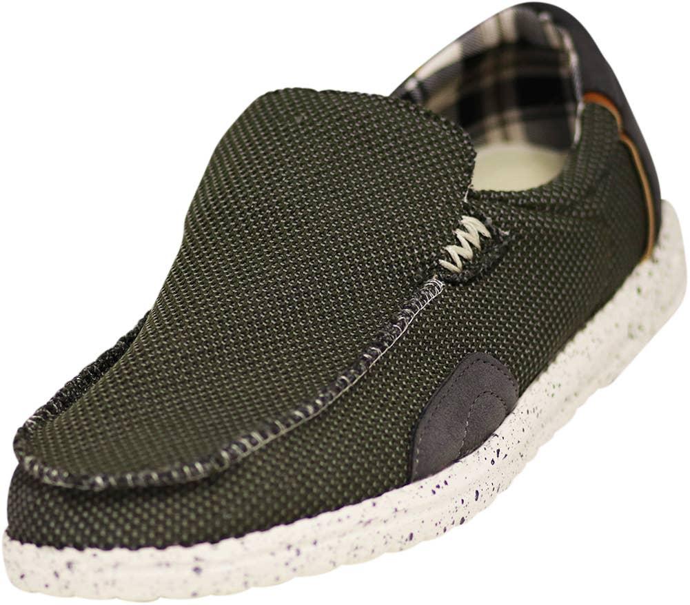 NORTY Mens 8-13 Olive Loafer Boat Shoe 15667 Prepack image