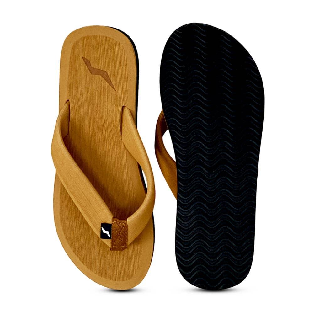 Norty Women's Comfort Sandal Flip Flop, 12230 Camel Prepack image