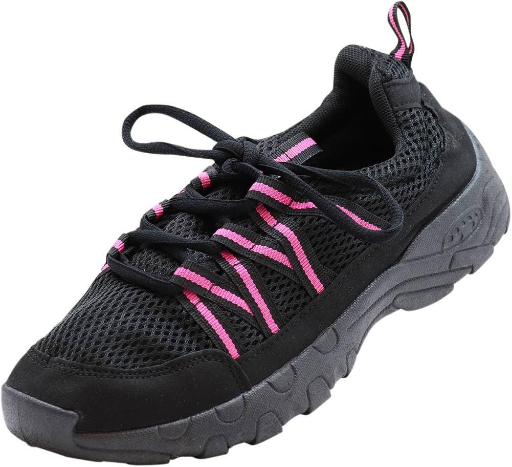 NORTY Womens 5-10 Black/Fucshia Water Shoes 15632 Prepack image