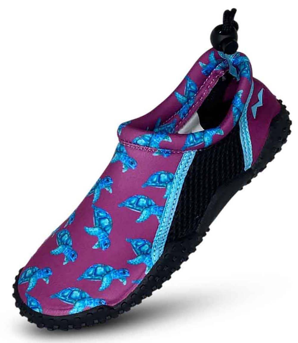 Norty Women's Water Shoe Purple Turtles, H1310L image