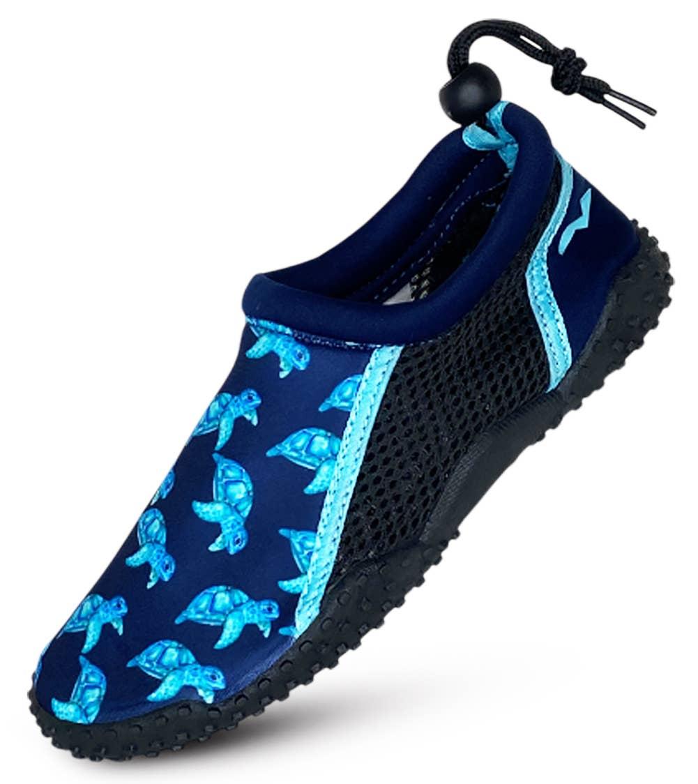 Norty Boys Water Shoe Navy Turtles, H1212 image