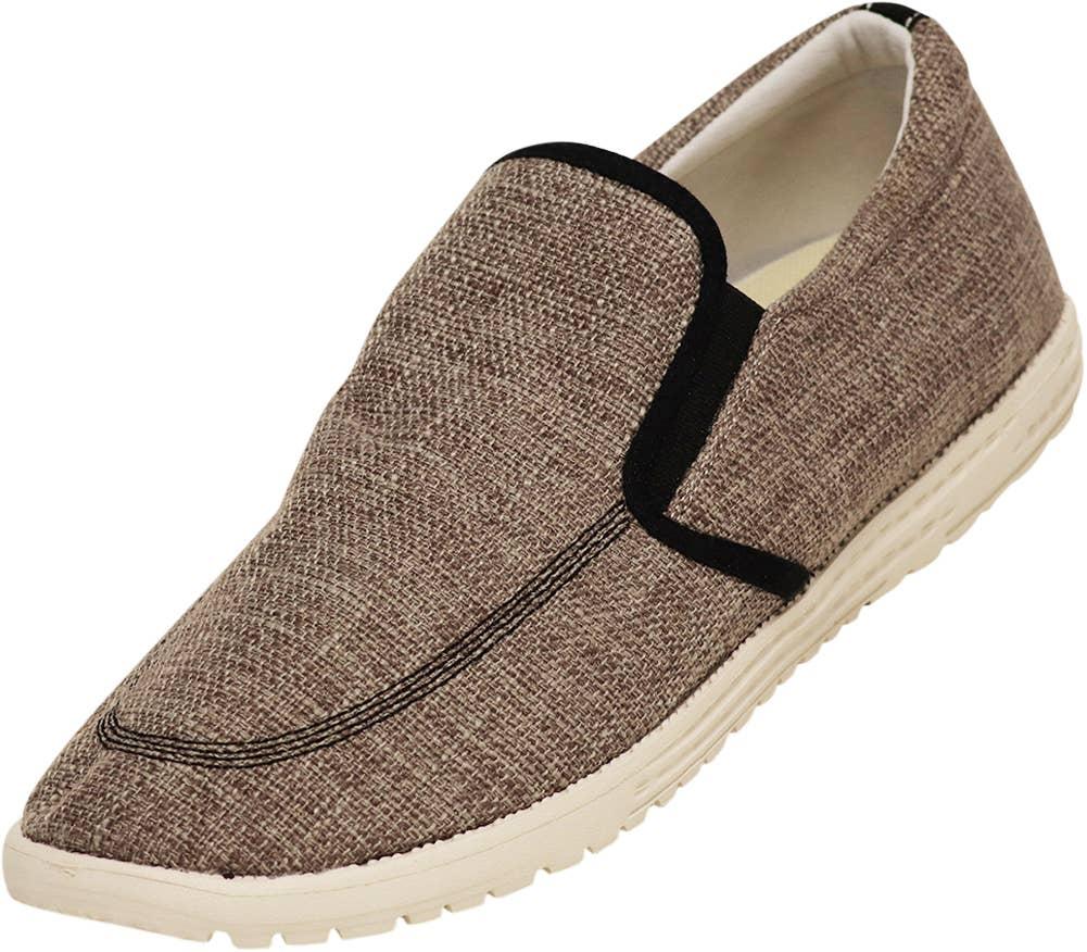 Norty Mens 8-13 Brown Slip-On Boat Shoes Prepack image
