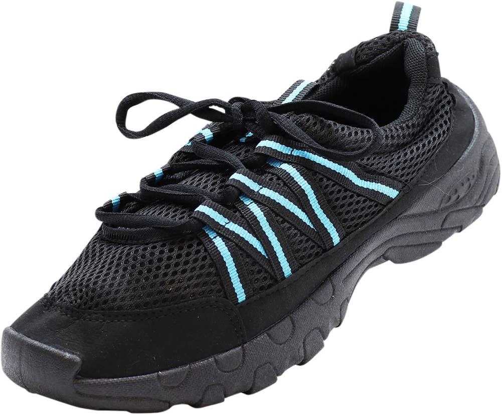 NORTY Womens 5-10 Black/Turquoise Water Shoes 15633 Prepack image