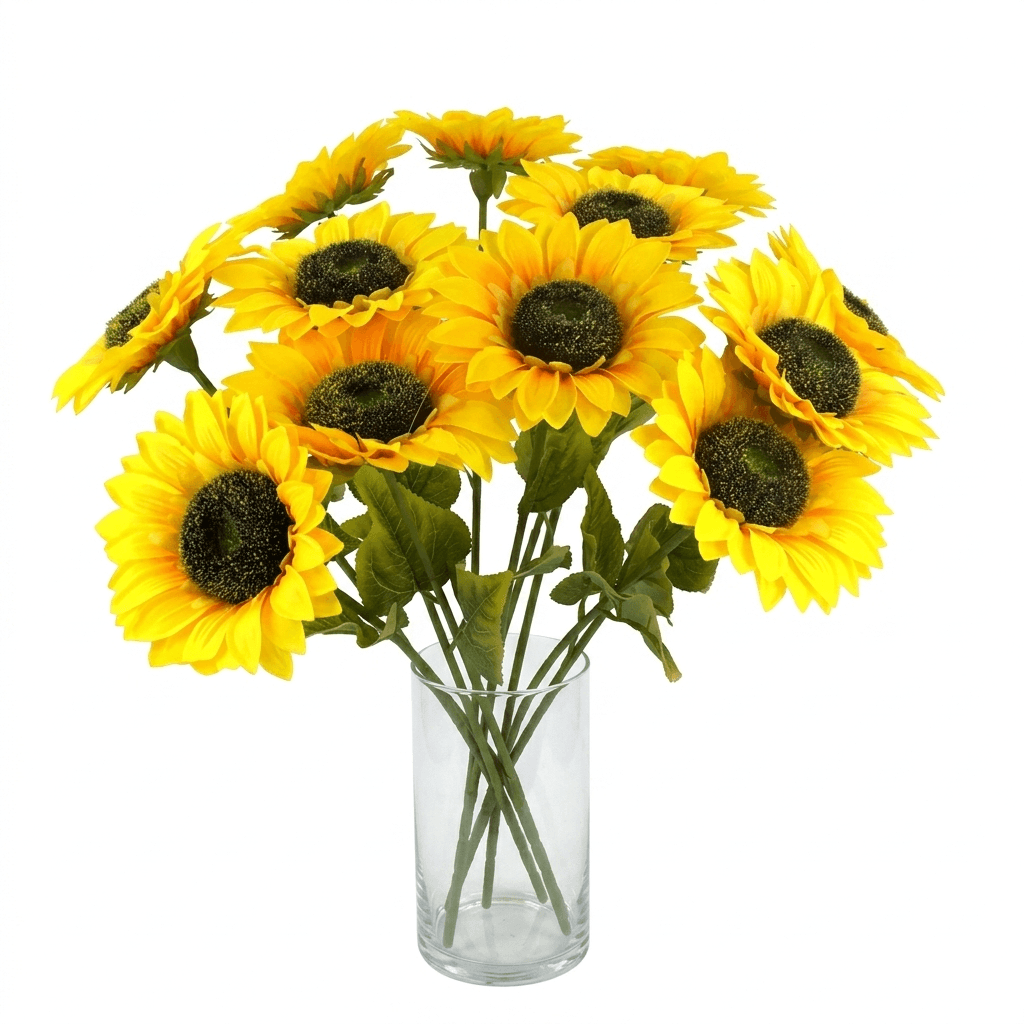 23.5 Inch Large Artificial Sunflower Stems, Wholesale image