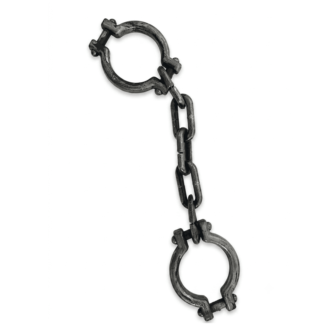 Realistic Plastic Halloween Handcuffs Prop with Chains, Wholesale image