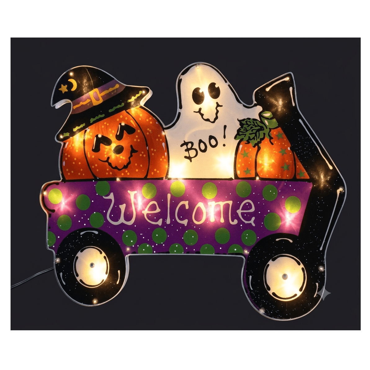 Light-Up Halloween Window Decoration Silhouette, Wholesale image