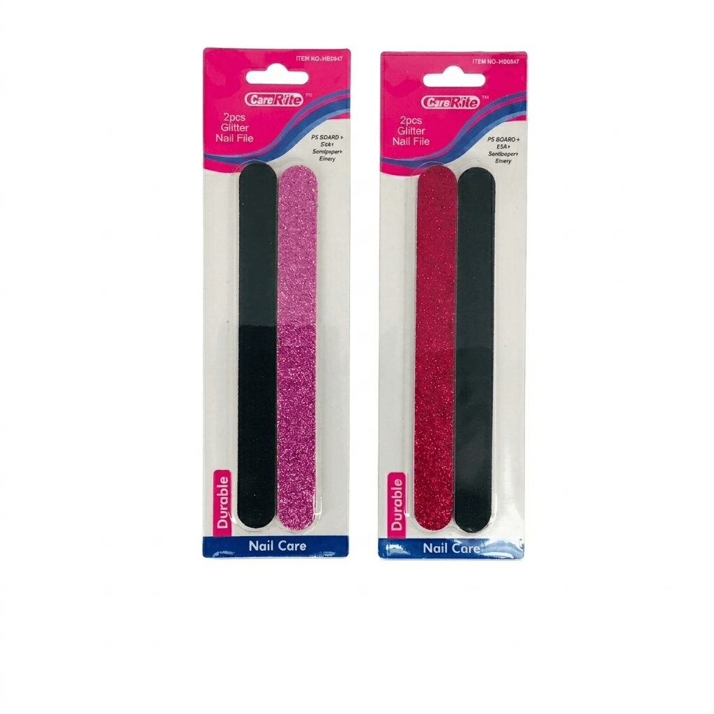 CareRite 2-Piece Glitter Nail File Set, Wholesale image