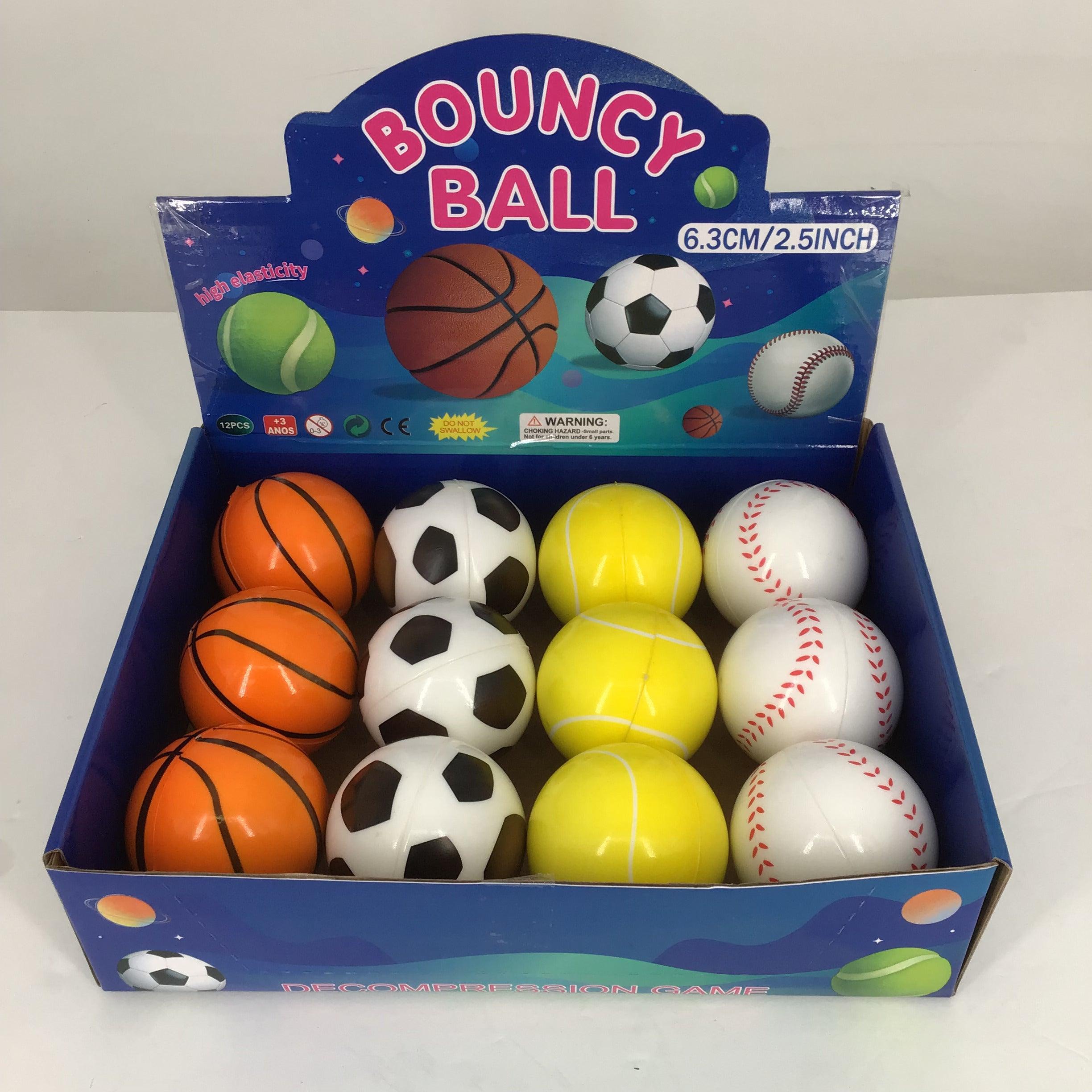 12-Pack of Sport-Themed Squeezable Bouncy Balls, Wholesale image