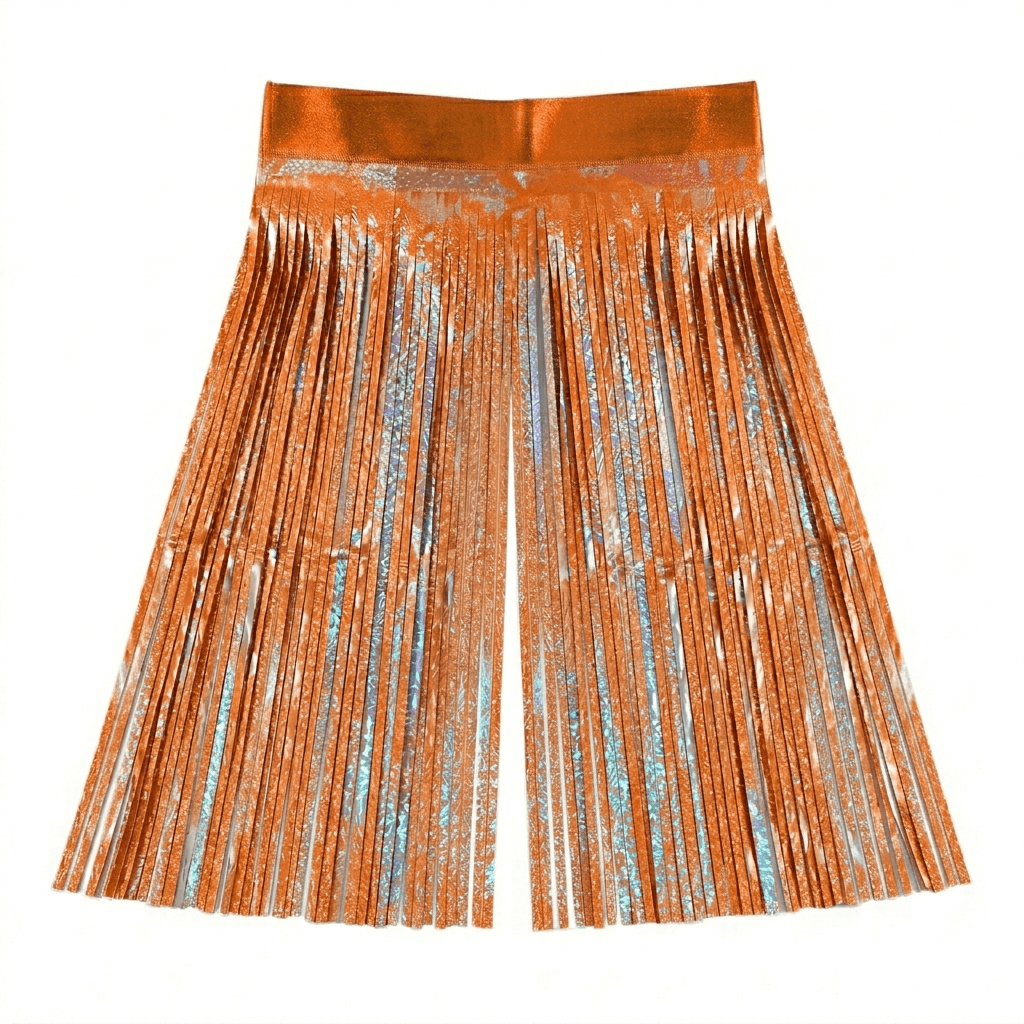 Holographic Orange Glitter Backdrop, 40 Inch x 80 Inch, Wholesale image