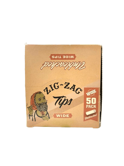 ZIG-ZAG Unbleached Wide Tips 50 Pack image