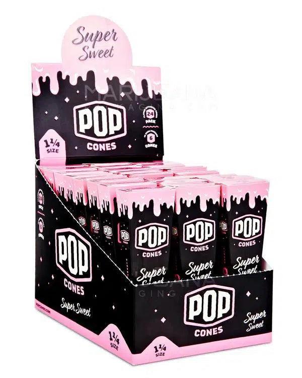 POP Cones - 1 1/4 Size | Cones with a Flavor Burst Pop ( Wraps, Papers, Cones) | Display 24PK | 6 Cones/Pack image