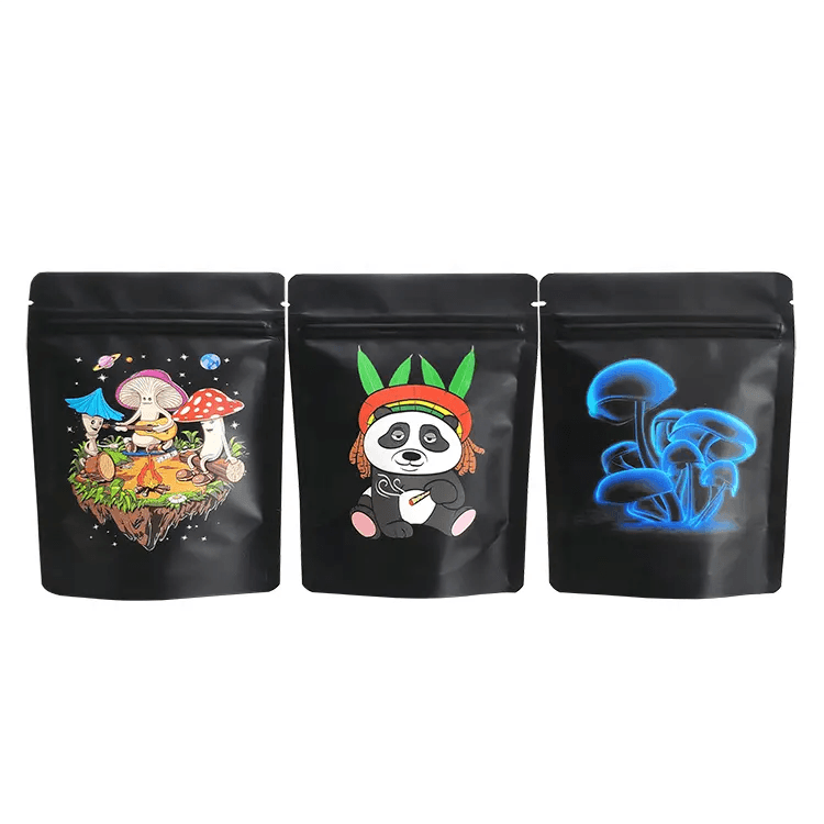 Resealable Mylar Ziplock Baggies 3.5g - Smell-Proof Edible Food Storage Pouches (100 Pack) image