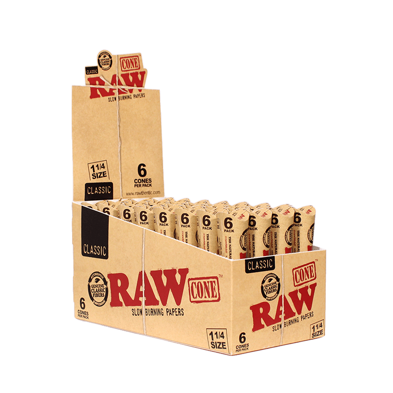 RAW CLASSIC CONE 1 1/4 SIZE 6Cones image