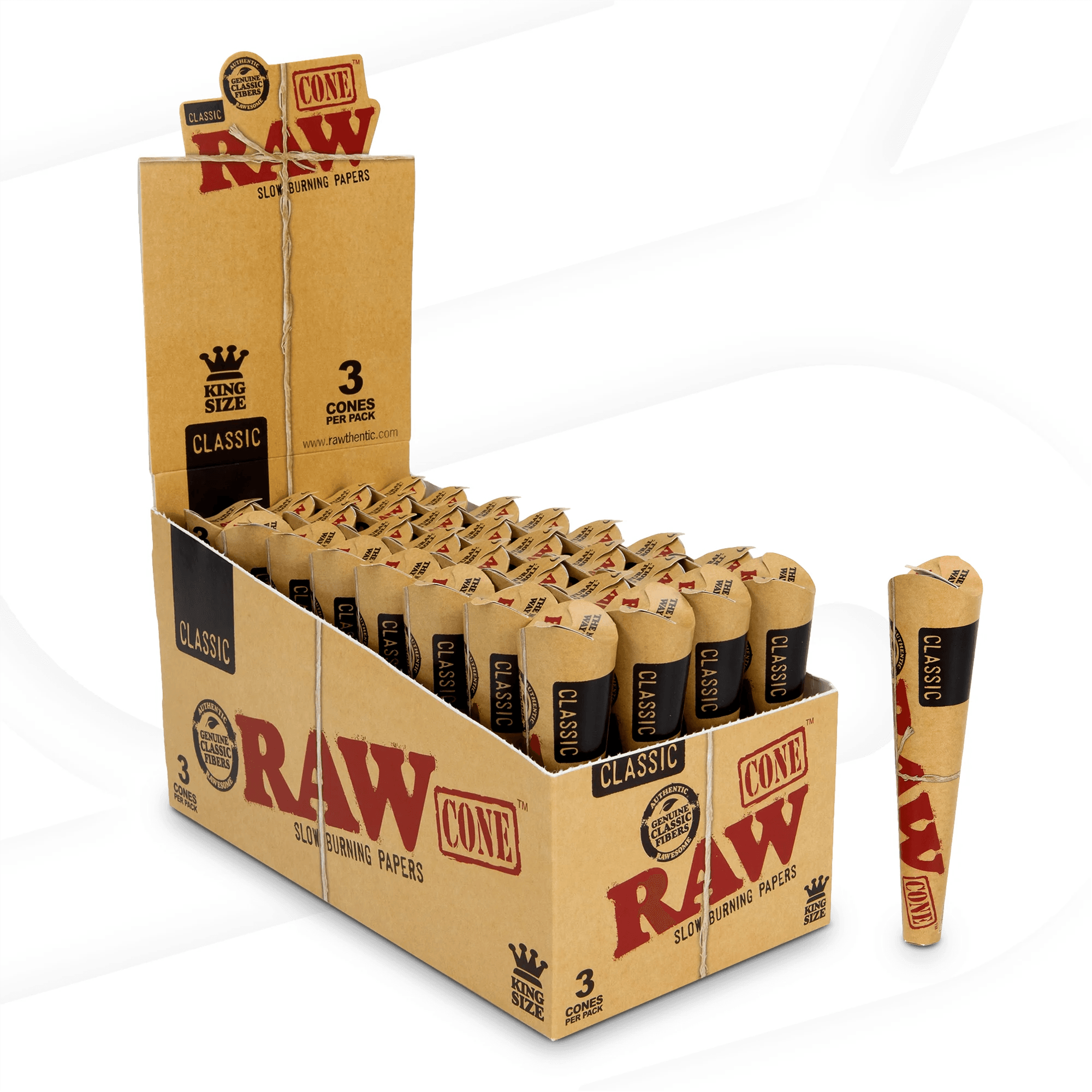 RAW Level Classic Cone - 24 Packs/Display (Wholesale Pre-Rolled Cones) image