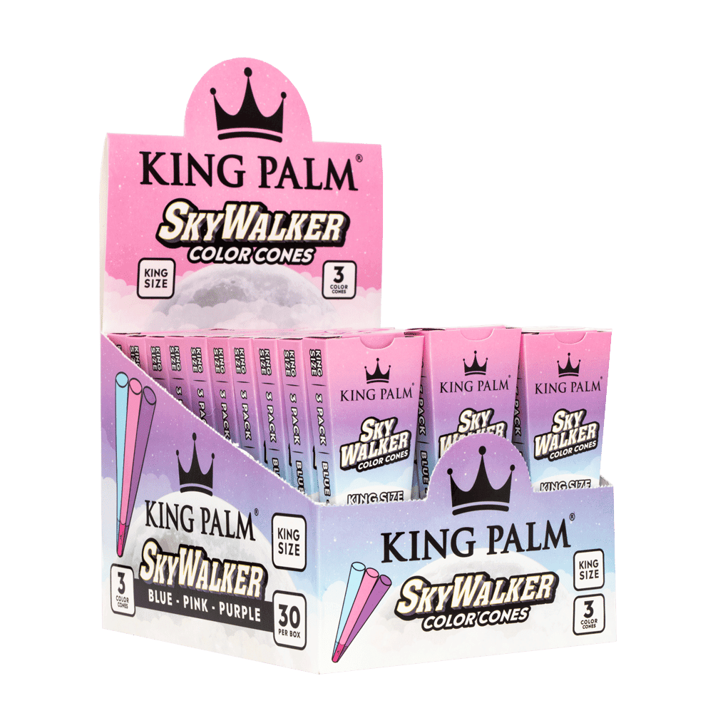 King Palm - SkyWalker Color Cones | 3 Color Cones/Pack |30Packs/Box| King Size|WR16SW image