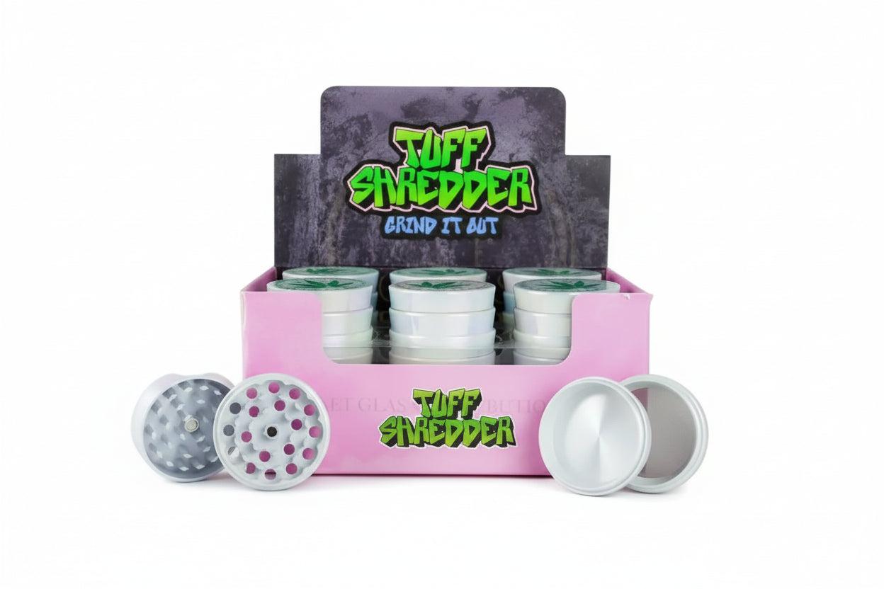 Tuff Shredder - 45MM Iridescent 4-Piece Grinder with Ashtray | Single Unit image