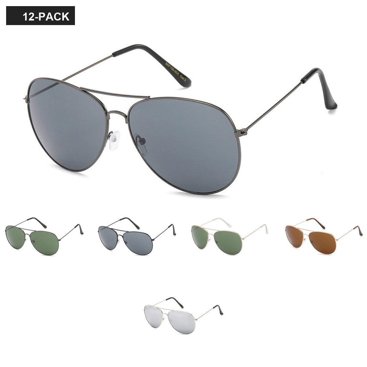 Air Force Aviator Unisex Wholesale Sunglasses AF106-MIX image