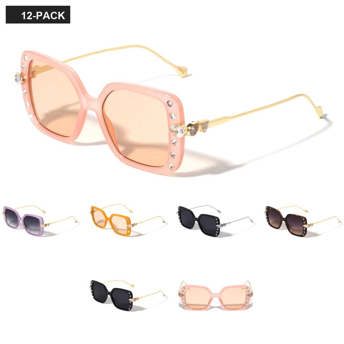 Butterfly Rhinestone Women's Wholesale Sunglasses RH-3268 image