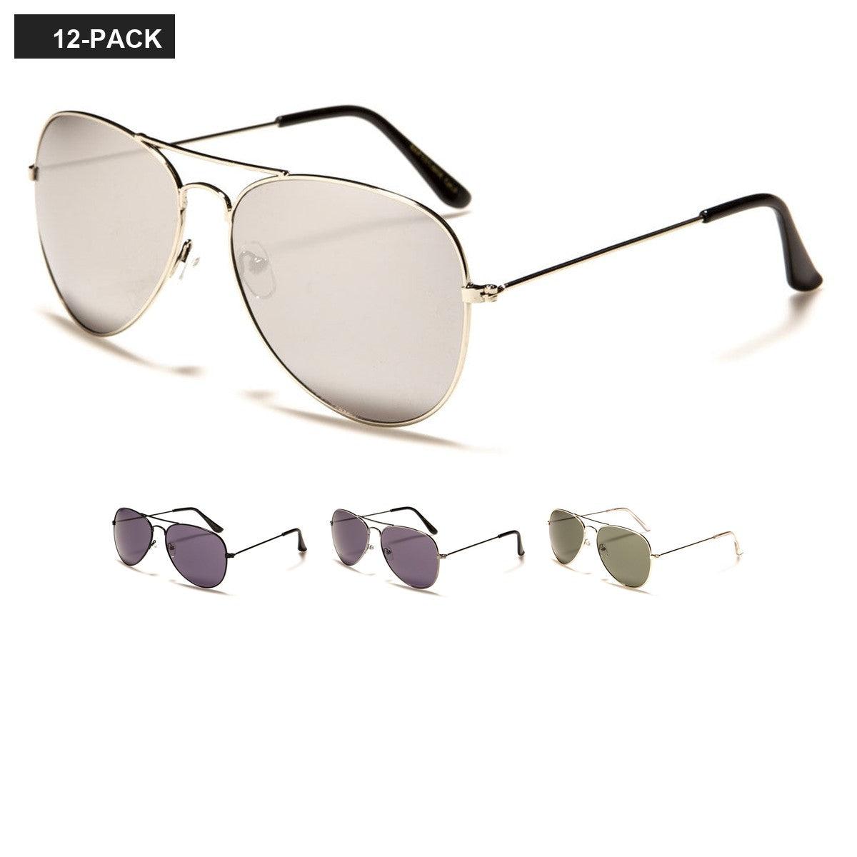 Classic Aviator Unisex Sunglasses Wholesale AF101-MIX image