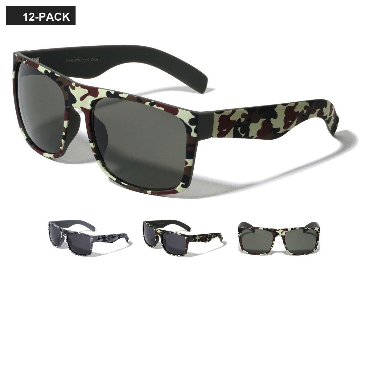 Classic Camo Print Men's Wholesale Sunglasses P9988-CAMO image