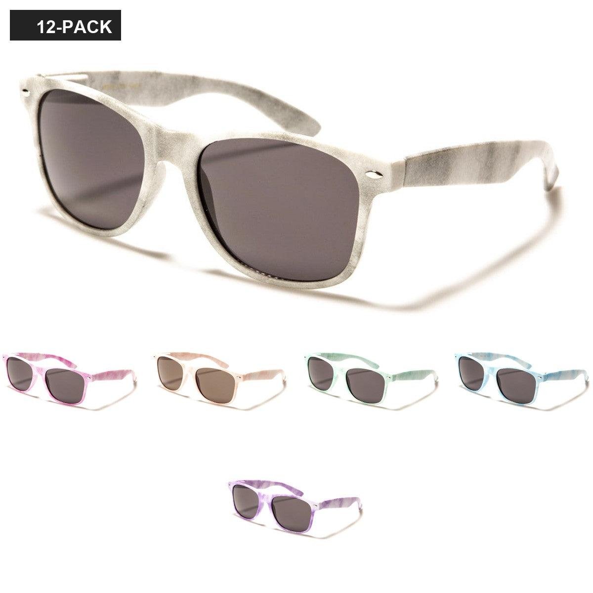 Classic Tie-Dye Pastel Unisex Sunglasses Wholesale WF01-TYD1 image