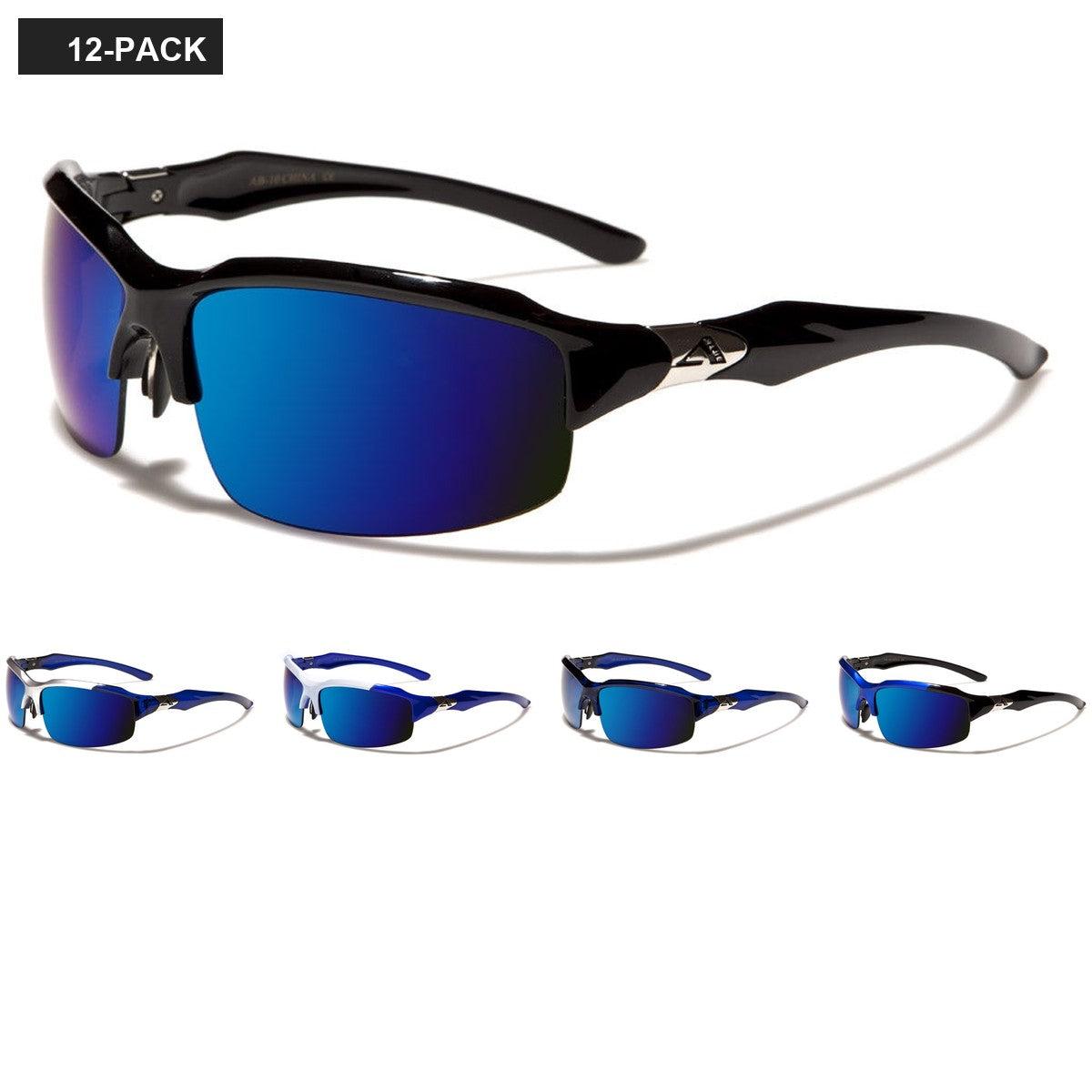 Arctic Blue Semi-Rimless Sunglasses Bulk AB-10 image