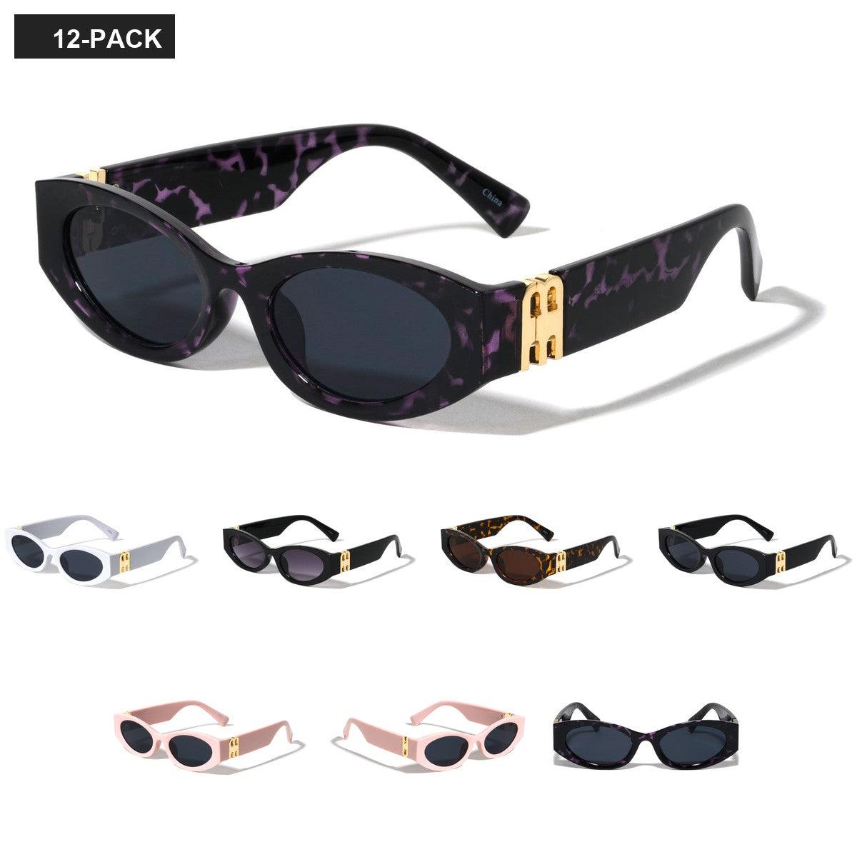 Oval M-U Hinge Women's Sunglasses Wholesale P1029