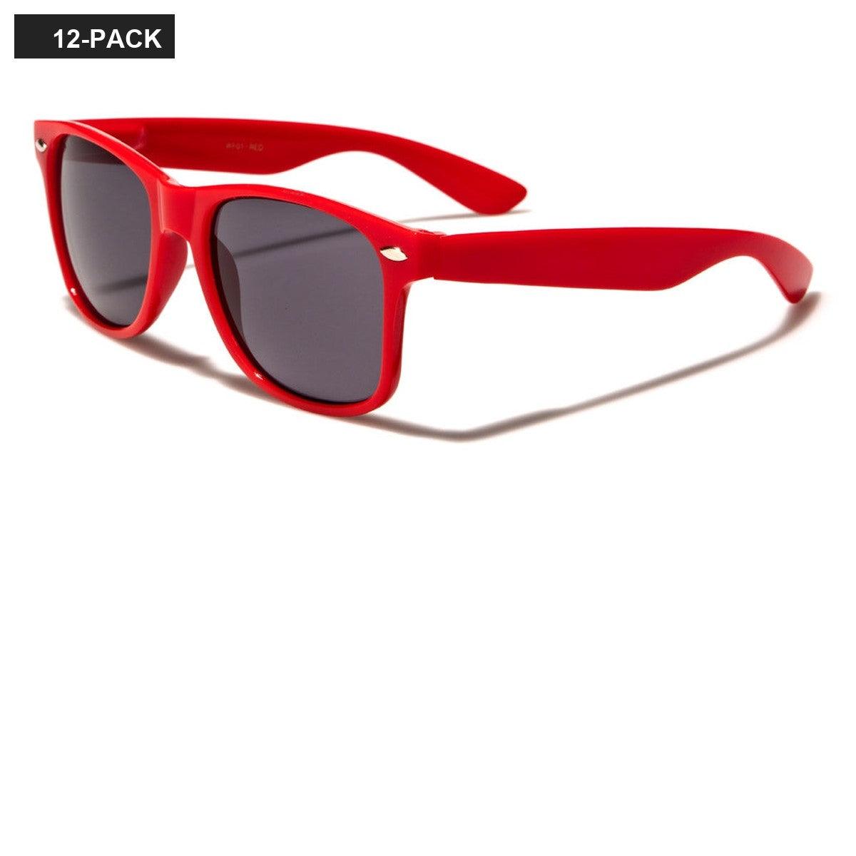 Classic Red Unisex Sunglasses Wholesale WF01-RED image