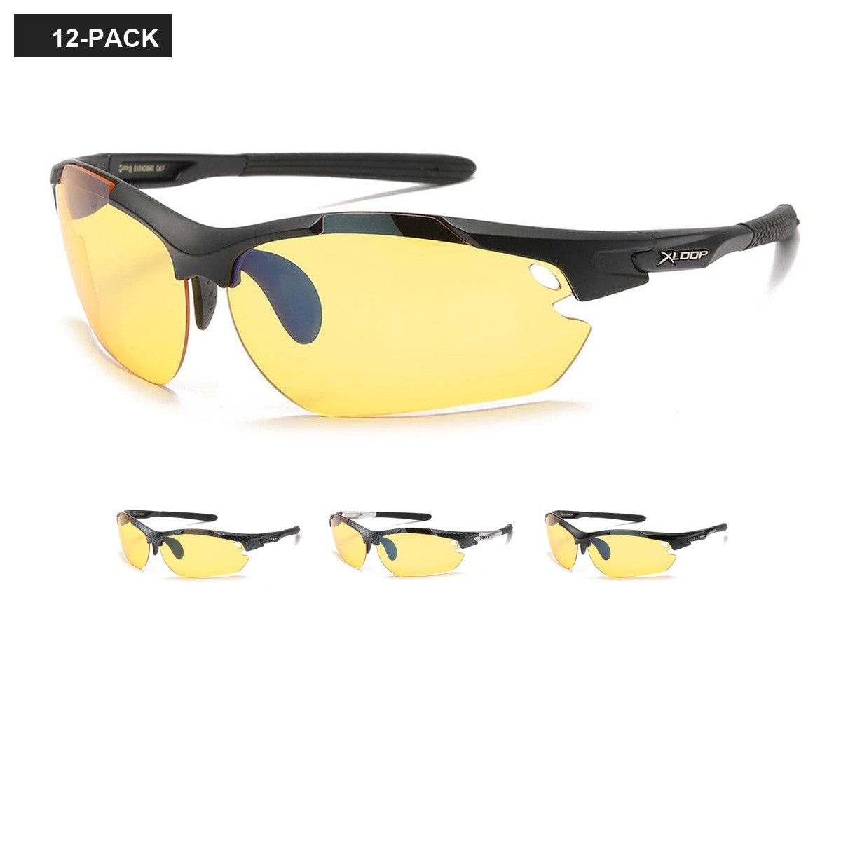 X-Loop Blue Light Night Driving Wholesale Sunglasses XBND3501 image