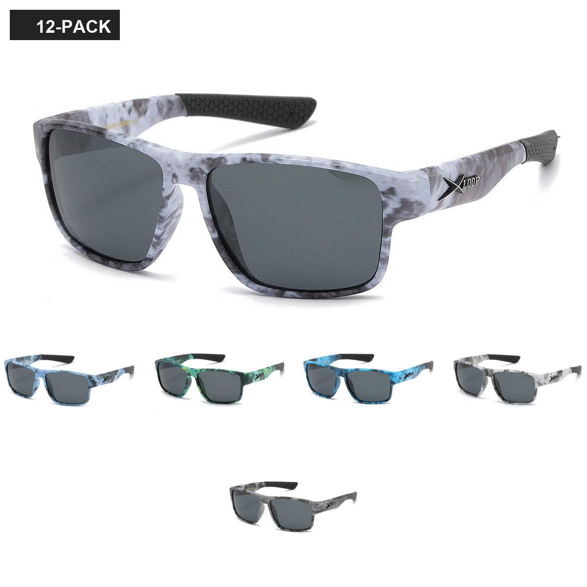 X-Loop Camo Print Polarized Sunglasses Bulk PZ-MCAM-X3206 image