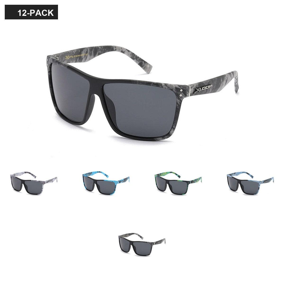 X-Loop Camo Print Polarized Sunglasses in Bulk PZ-MCAM-X3207 image