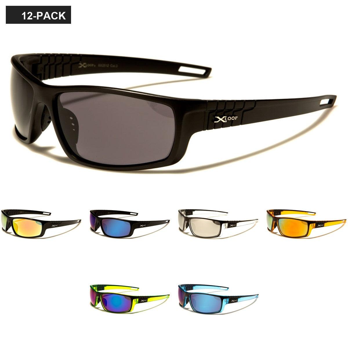 X-Loop Rectangle Men's Wholesale Sunglasses XL2512 image